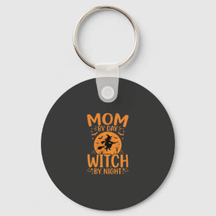Hexen-Mutter Halloween-Design Schlüsselanhänger