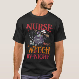Hexen-Nacht-Halloween-Kessel-Stethoskop-Nurse-Tage T-Shirt