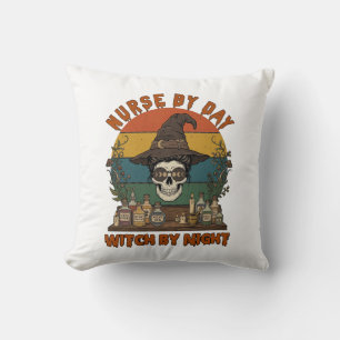 Hexen-Nacht-Halloween-Totenkopf-Potionen_1 Kissen