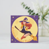 Hexen Night Halloween Party | Einladung (Stehend Vorderseite)