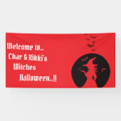 Hexen nur Halloween-Party Banner (Horizontal)