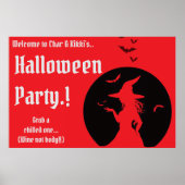 Hexen nur Halloween-Party Poster (Vorne)