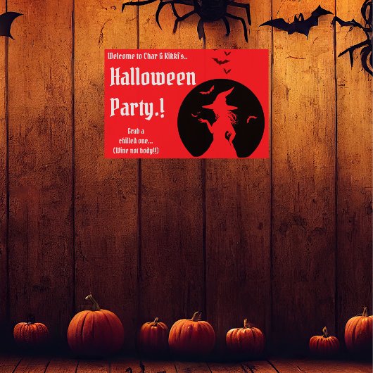 Hexen nur Halloween-Party Poster