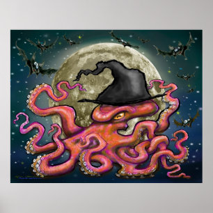 Hexen-Oktopus Poster