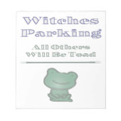 Hexen Parken Notizblock (Vorderseite)