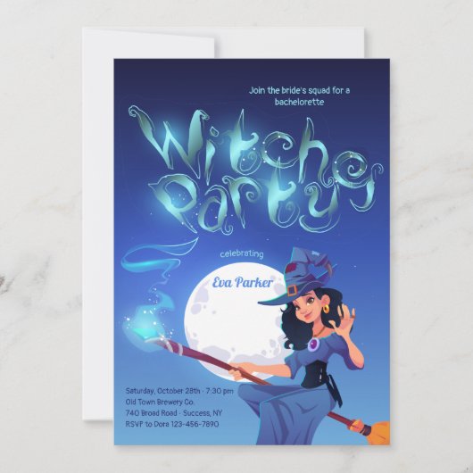 Hexen-Party Einladung (Vorderseite)