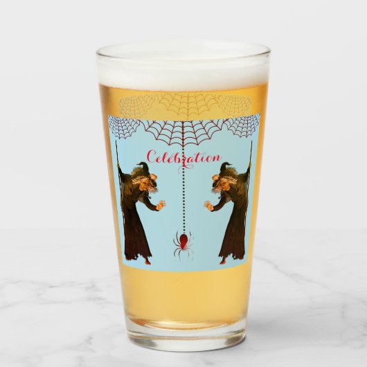 Hexen-Party Glas (Rückseite (gefüllt))