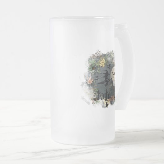 Hexen Party Night Mattglas Bierglas (VorderseiteRechts)