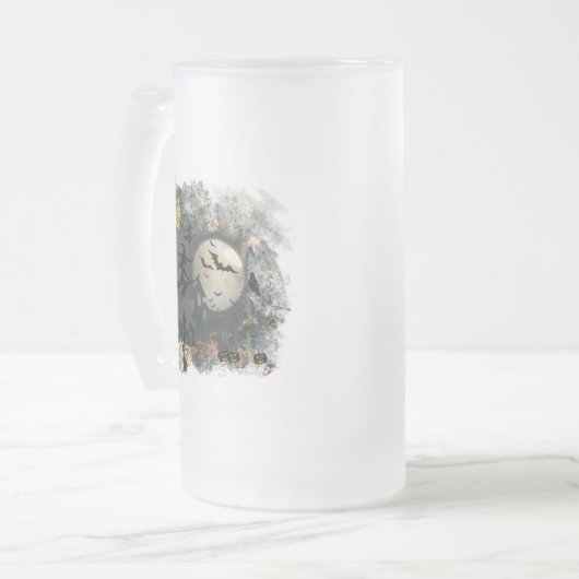 Hexen Party Night Mattglas Bierglas (Vorderseite Links)