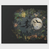 Hexen Party Night Wrapping Paper Geschenkpapier (Flach)