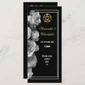 Hexen Pentagramm Hochzeitsprogramm Programm (Vorne/Hinten)