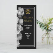 Hexen Pentagramm Hochzeitsprogramm Programm (Stehend Vorderseite)