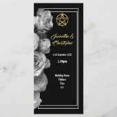 Hexen Pentagramm Hochzeitsprogramm Programm (Vorderseite)