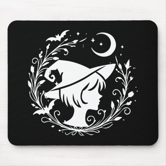Hexen Pixie Wicca Magie Halloween Mousepad (Vorne)