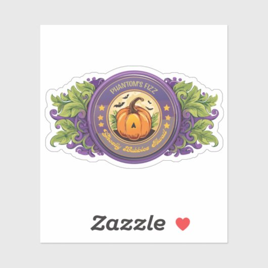 Hexen Potion Phantom's Fizz Label (Blatt)