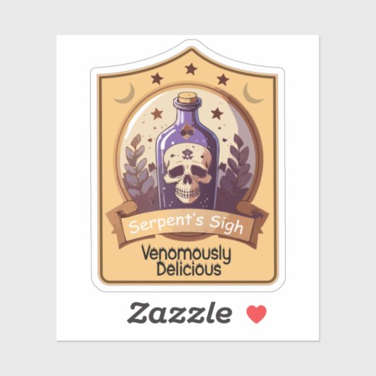 Hexen-Potion-Serpent-Sigh-Label Aufkleber (Blatt)