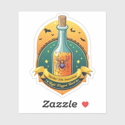 Hexen Potion Spider Silk Smoothie Label (Blatt)