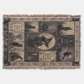 Hexen-Quilt-Halloween-Dekoration Decke (Vorderseite)