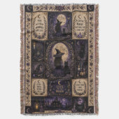 Hexen-Quilt-Halloween-Dekoration Decke (Vorderseite Vertikal)