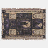 Hexen-Quilt-Halloween-Dekoration Decke (Vorderseite)