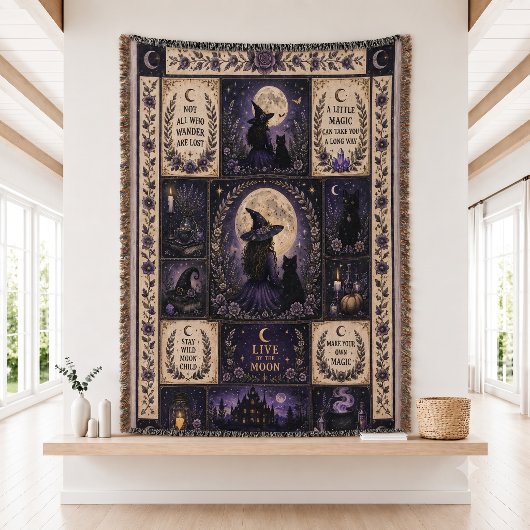 Hexen-Quilt-Halloween-Dekoration Decke