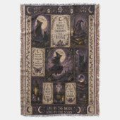 Hexen-Quilt-Halloween-Dekoration Decke (Vorderseite Vertikal)