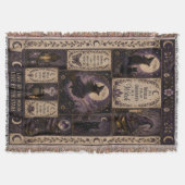 Hexen-Quilt-Halloween-Dekoration Decke (Vorderseite)