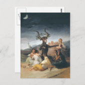 Hexen Sabbat - Francisco de Goya (1797-1798) Postkarte (Vorne/Hinten)