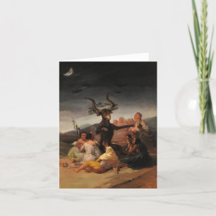 Hexen' Sabbat von Francisco de Goya Dankeskarte