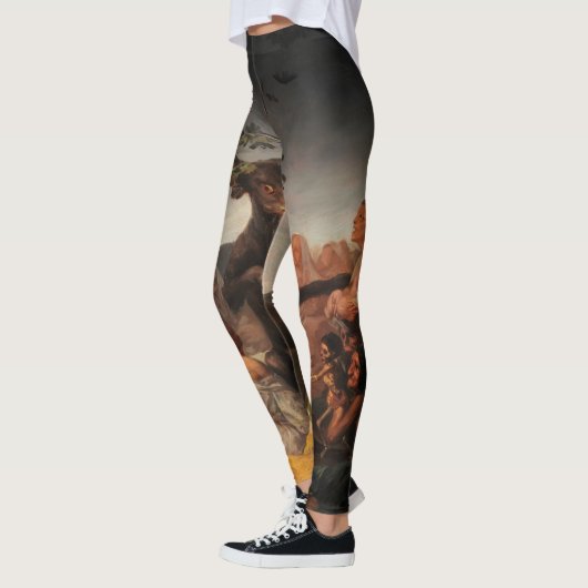 Hexen' Sabbat von Francisco de Goya Leggings (Links)