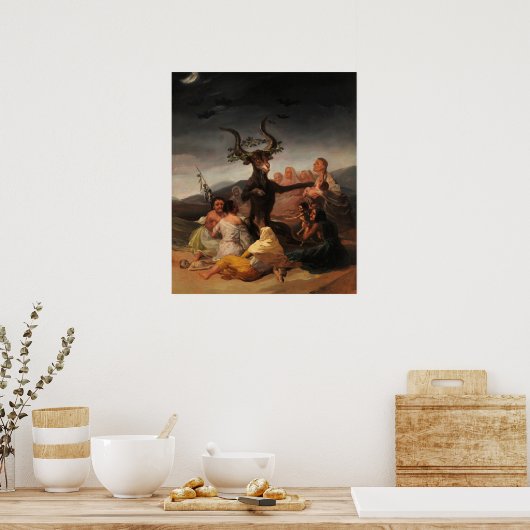 Hexen' Sabbat von Francisco de Goya Poster (Küche)