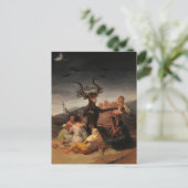 Hexen' Sabbat von Francisco de Goya Postkarte (Stehend Vorderseite)