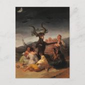 Hexen' Sabbat von Francisco de Goya Postkarte (Vorderseite)