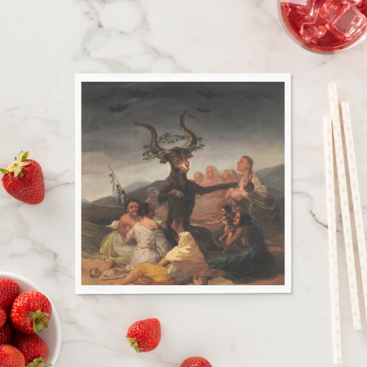 Hexen' Sabbat von Francisco de Goya Serviette (Beispiel)