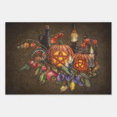 Hexen Samhain und Thanksgiving-Rituale Geschenkpapier Set (Vorderseite 3)