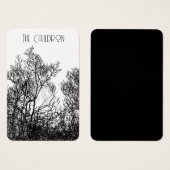 Hexen-Schwarz-Weiß-Ohrhänger-Display (Vorne & Hinten)