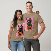 Hexen-Schwarze Katze T-Shirt (Unisex)