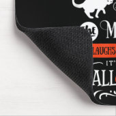Hexen Schwarze Katzen und Mond Halloween Mousepad (Ecke)
