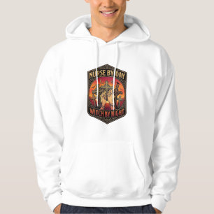 Hexen-Schwester-Tages-Hexen-Nacht-Kreuz-Hände-Hall Hoodie