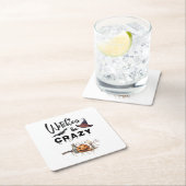 Hexen sind Crazy Halloween Rechteckiger Pappuntersetzer (Vor Ort)