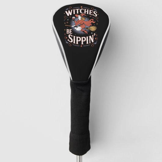Hexen sind ein Weihnachtslied der Sippin Golf Headcover (Vorderseite)