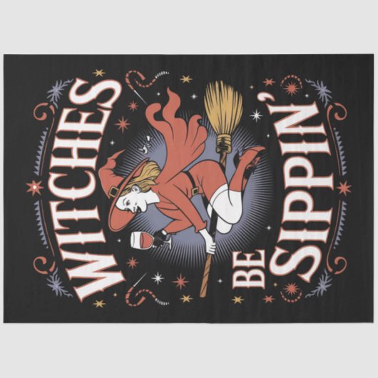 Hexen sind ein Weihnachtslied der Sippin Seidenpapier (Vorderseite)