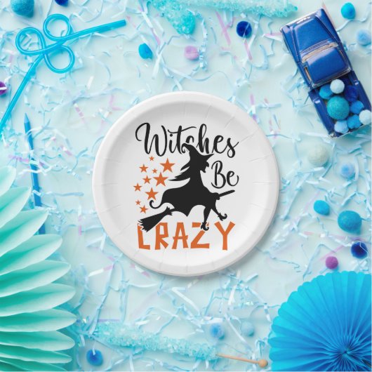 Hexen sind verrückt pappteller (Party)