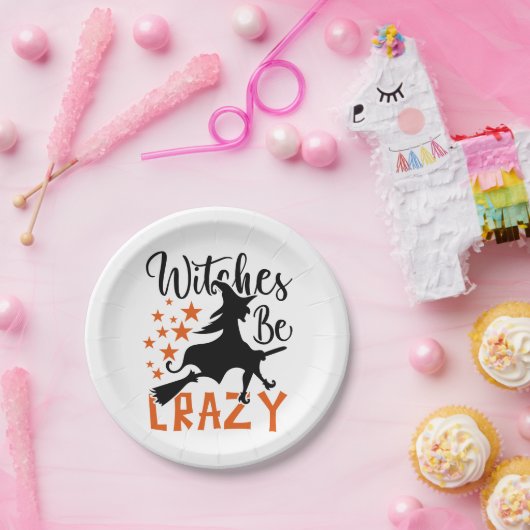 Hexen sind verrückt pappteller (Party)