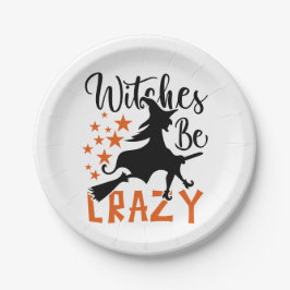 Hexen sind verrückt pappteller