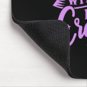 Hexen sind verrückt schwarz und Lila Mousepad (Ecke)