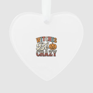 Hexen sind verrückte Vintage-Halloween-Shirt-Desig Ornament