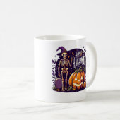 Hexen-Skeletts Nacht Kaffeetasse (VorderseiteRechts)