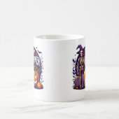 Hexen-Skeletts Nacht Kaffeetasse (Mittel)