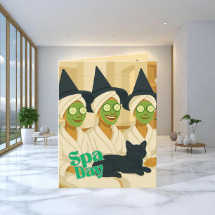 Hexen-Spa-Tag Lustiger Humor Einladung